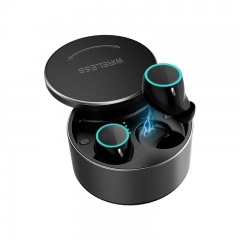 BS03 New 360 ° rotation metal cover Wireless Bluetooth Earbuds Headphones-TWS V5.0 Mini in Ear TWS Earbuds with with Voice Assistant Function